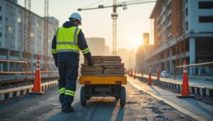 Sécurité de la circulation des chariots de manutention sur les chantiers