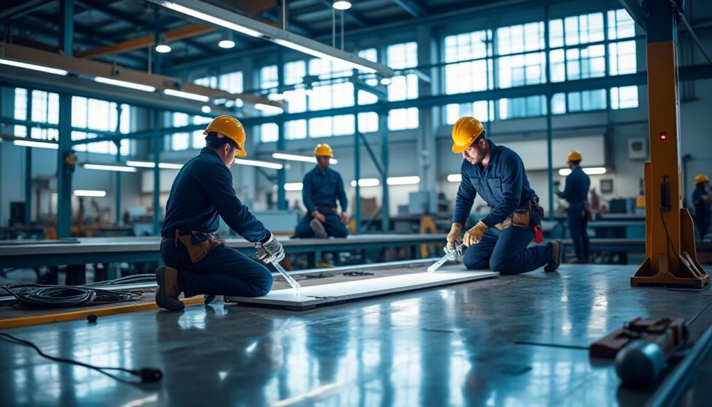 Améliorer l’efficacité de l’éclairage lors de l’installation en usine