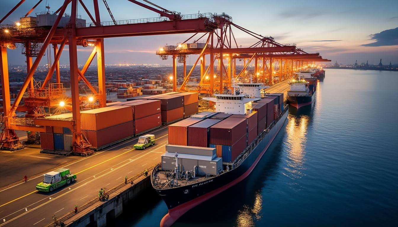 Illustration: Explorer les différents types de grues porte conteneurs et leurs spécificités techniques